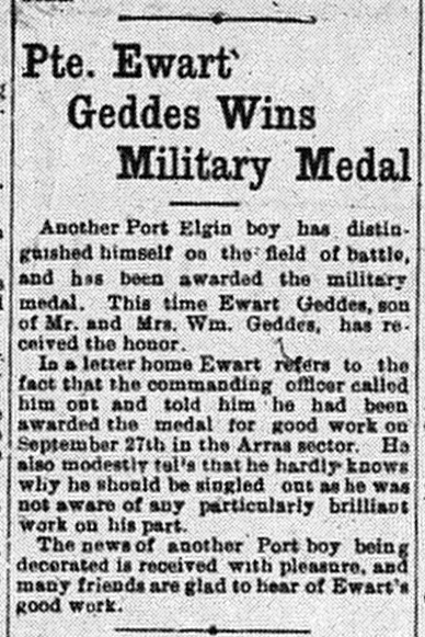 The Port Elgin Times, November 6, 1918